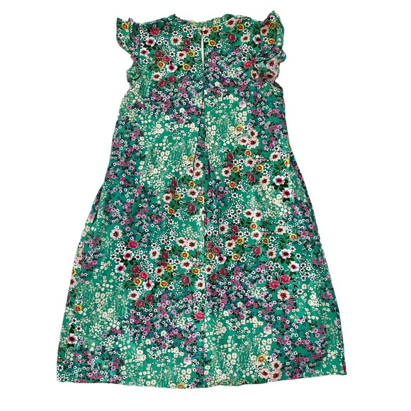 Julia Jordan Flutter Sleeve Green Floral Pleated Dress 10 NWT - Picture 2 of 12